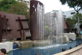 PUCRS main gate fountain